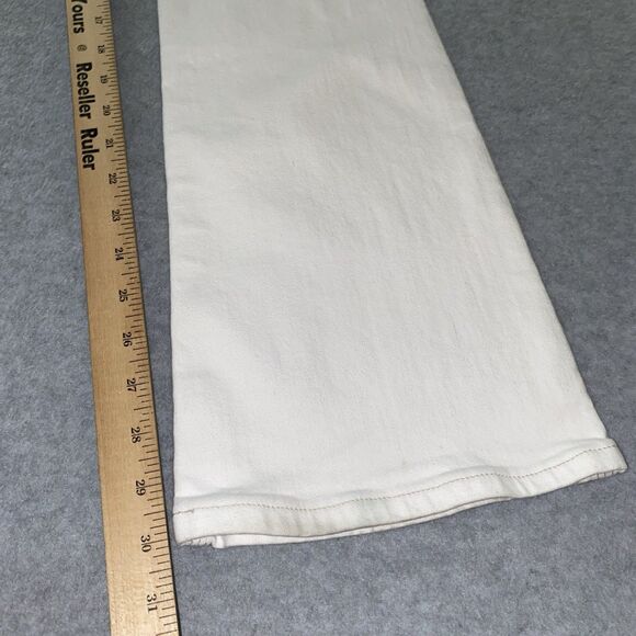 Y2K Ralph Lauren Jeans Co Whitney Jean Women’s 8 30” White Stretch Bootcut Denim - Picture 15 of 16